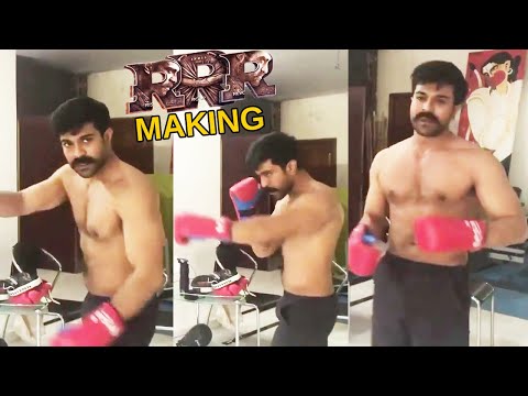 RRR Ram Charan Making Video|RRR Ram Charan Boxing Practice Video|RRR Ram Charan Behind The Scenes