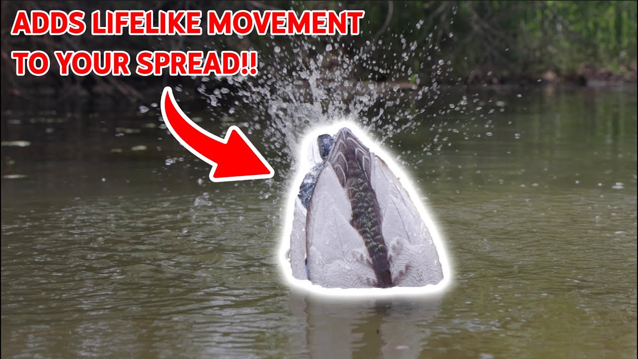 GHG's new Spitter Decoy Creates LIFELIKE MOVEMENT! (GHG Finisher Spitter Mallard Duck Motion Decoy)