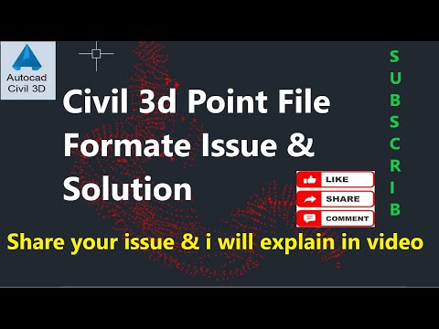 Avoid These Issue's While Importing Point File Into Civil 3d AutoCAD | Import Points Into Civil 3d