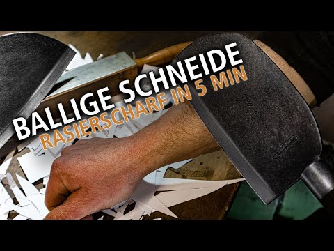 Konvexes Schleifen in 5 Minuten! Rasierschärfe für Ballige Schneiden. DIY Tutorial für zu Hause.