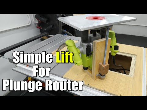 DIY Simple Lift for a Plunge Router