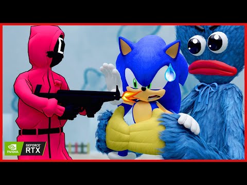 Sonic Vs Friday Night Funkin VS Squid Game - FNF Animation Compilation #3