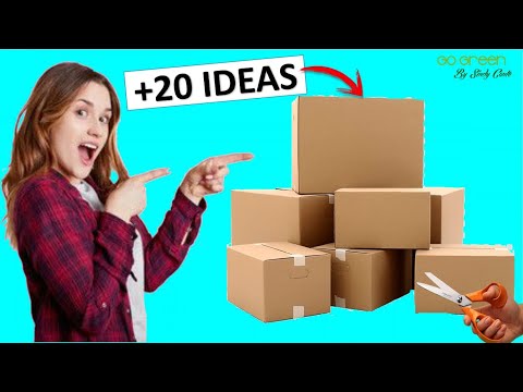 20 Manualidades FÁCILES Y RÁPIDAS con cajas de cartón (RECICLAJE) 😍💚♻