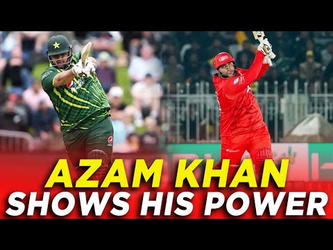 Azam Khan Showing His Power | Watch All Sixes From Azam Khan in HBL PSL 9 | M2A1A