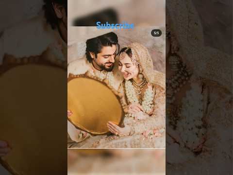 Hania amir and zaviyar nauman as a bride and groom for new fashion photo shoot...#youtube shorts