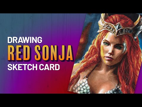 Red Sonja 50th Anniversary Artist Proof Sketch Card