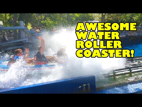 Poseidon Water Coaster Front Seat POV Europa Park Germany