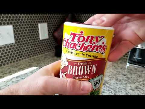 Tony Chachere's Instant Brown Gravy Mix, Best and Easiest brown gravy mix you can buy! Good too!