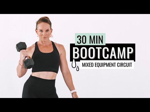 30 MIN TOTAL BODY BOOTCAMP | 💦 Fun & Sweaty Mixed Equipment Workout 💦