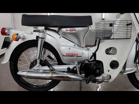 FULL RESTORATION ABANDONED MOTORCYCLE  HONDA C70Z DONE !!!!!!!