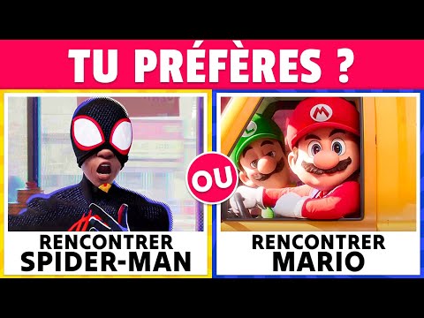 Tu préfères ? Spider-Man Vs Mario