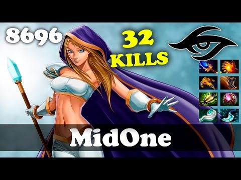 MidOne Crystal Maiden 32 KILLS | 8696 MMR Dota 2