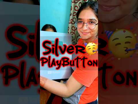 Silver Play Button Mil Gaya 🥳 || MINI VLOG-201 || #shorts #youtubeshorts #vlog #minivlog #funny