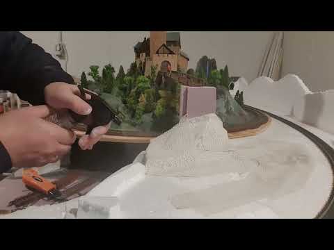 Tipps HO Layout: How to use plaster cloth without making a mess -