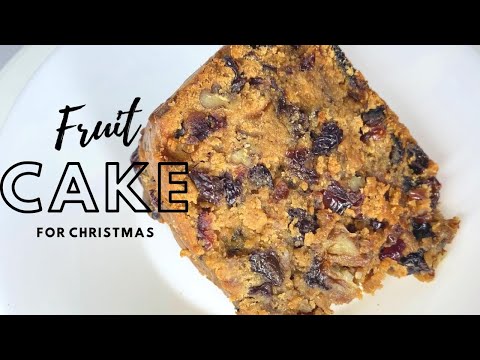 Easy Boiled Fruit Cake Recipe. | Very Moist Fruit Cake Recipe For Christmas