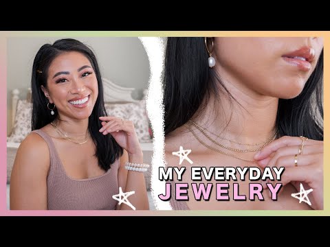 MY EVERYDAY GOLD JEWELRY COLLECTION | Dainty Necklaces, Rings, Earrings