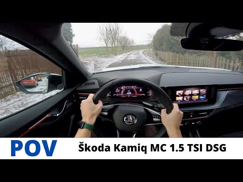 2023 Škoda Kamiq MonteCarlo 1.5 TSI DSG 110kW 4K POV Test Drive #16 | Autobahn, Twisty road driving,