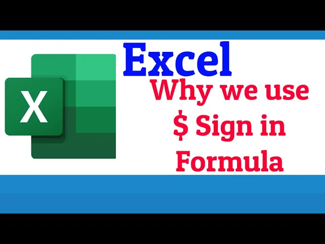 Why We Use $ Sign in Excel Formulas - Explanation With Examples | Using ...