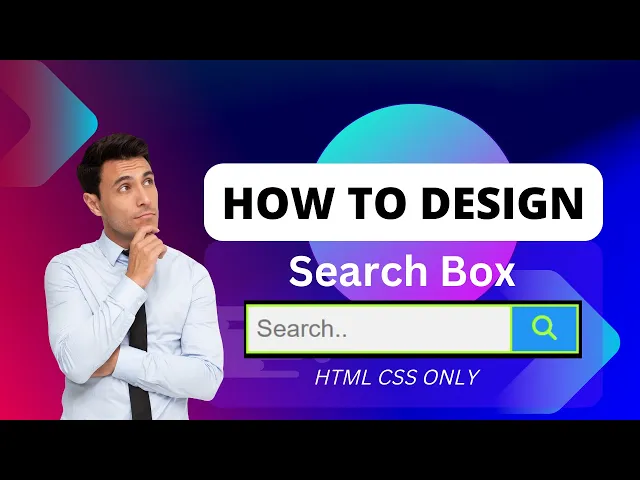 Cara Membuat Search Box Dengan Html Dan Css How To Make Search Box Using Html And Css