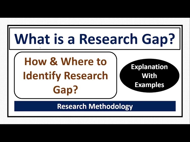 What is a Research Gap? Research Gap Example-How and Where to Identify ...