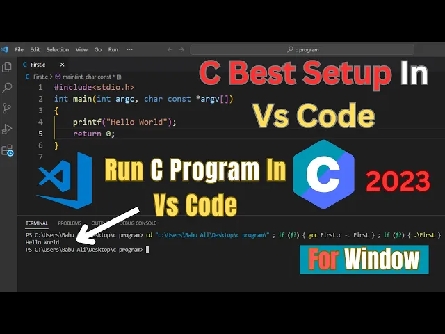 how-to-run-c-program-in-visual-studio-code-install-vs-code-on-windows-10