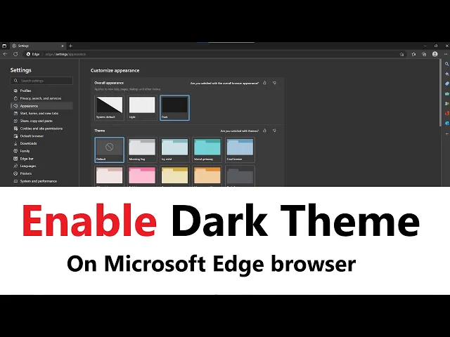 how to enable dark mode in microsoft edge | microsoft edge dark mode |# ...