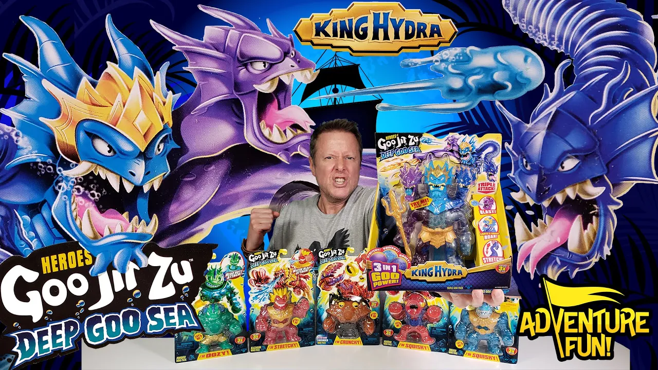 Heroes of Goo Jit Zu Deep Sea Goo Series 9 Including King Hydra Adventure Fun Toy review!