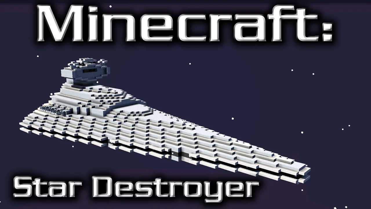 Minecraft: Star Wars: Star Destroyer Tutorial (Imperial I-Class 1/20th Scale)