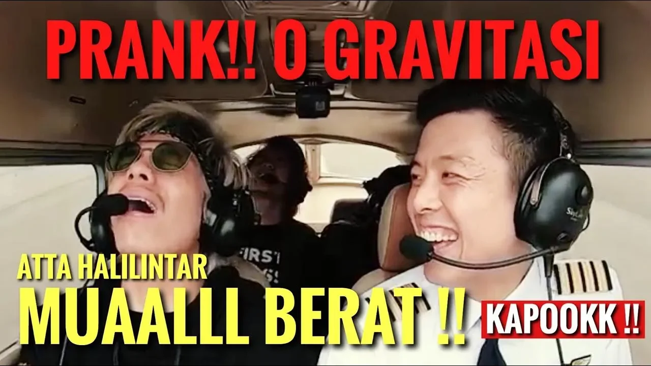 PRANK 0 GRAVITASI - ATTA HALILINTAR SYOK, MUAL, PUSING, MINTA PULANG!! Part 2